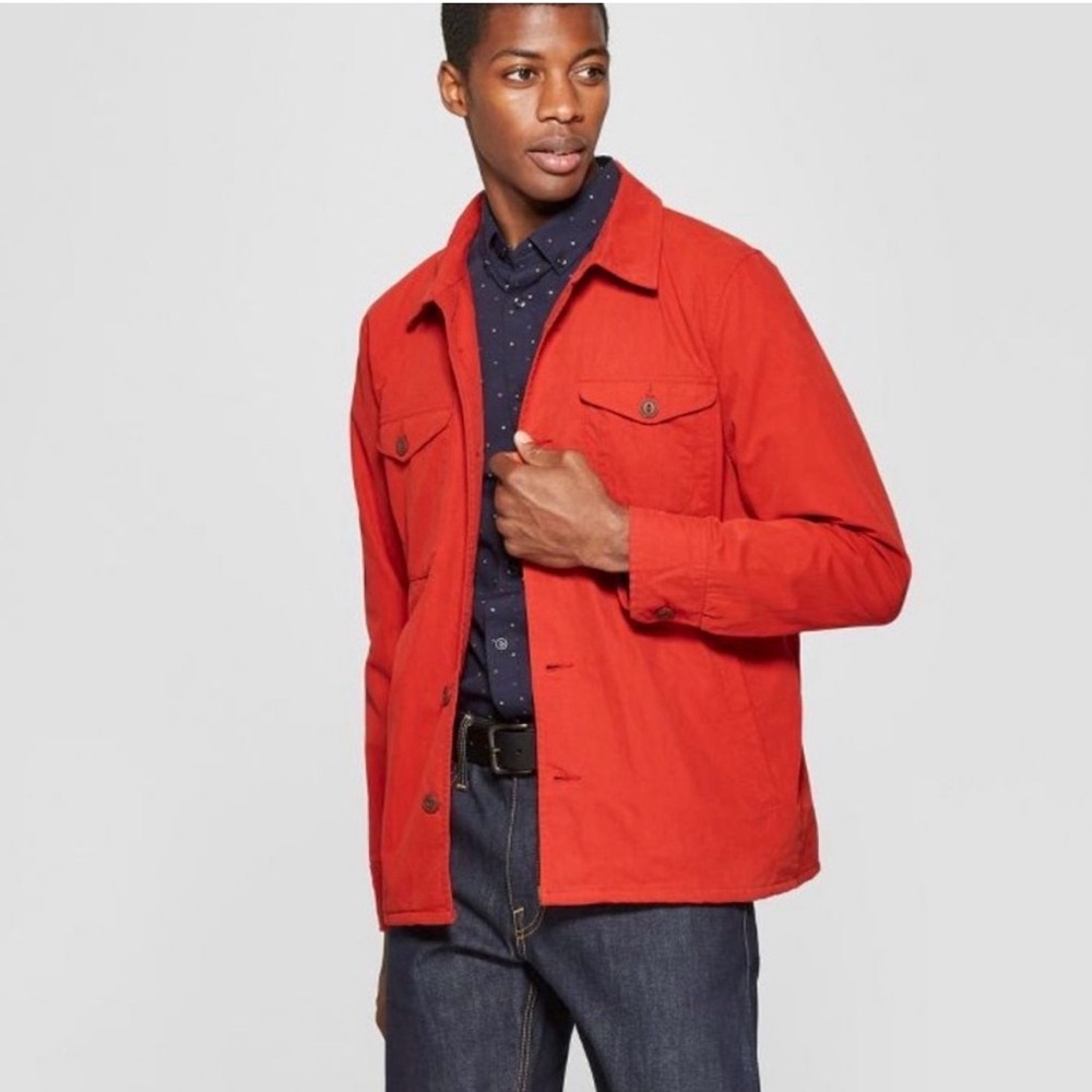 Goodfellow & Co Men's Vibrant Red Shirt Jacket
